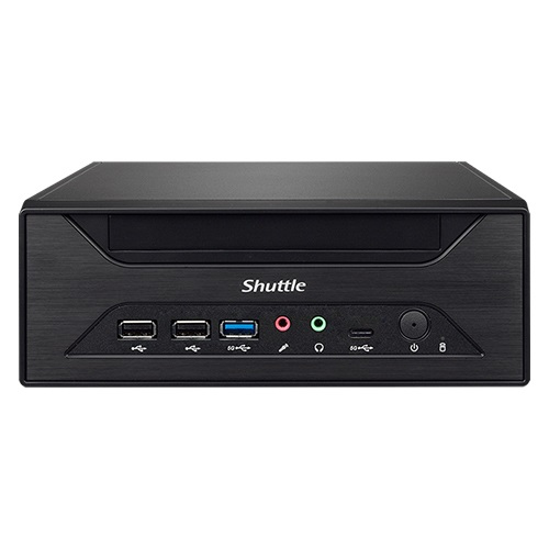 Shuttle XPC slim Barebone XH610 - S1700, Intel H610, 1xDP, 1xHDMI, 1x VGA, 2x COM (RS232), 2x LAN (2.5G and 1G), 1x slim5.25", 2x 3.5", 2x M.2, 24/7 permanent operation