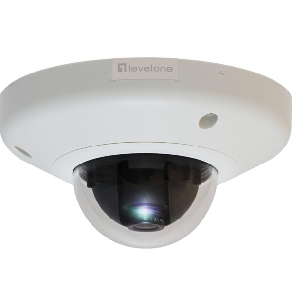 LevelOne HUBBLE Fixed Dome IP Network Camera, 3-Megapixel, 802.3af PoE, Vandalproof