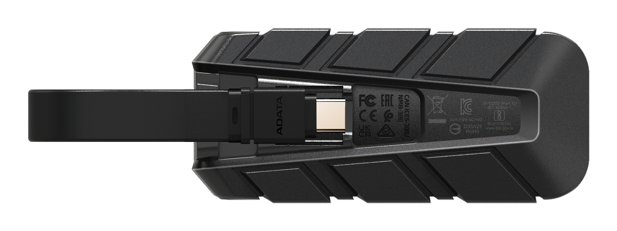 ADATA SC740 500 GB USB Type-C 3.2 Gen 2 (3.1 Gen 2) Black, Blue - Afbeelding 2