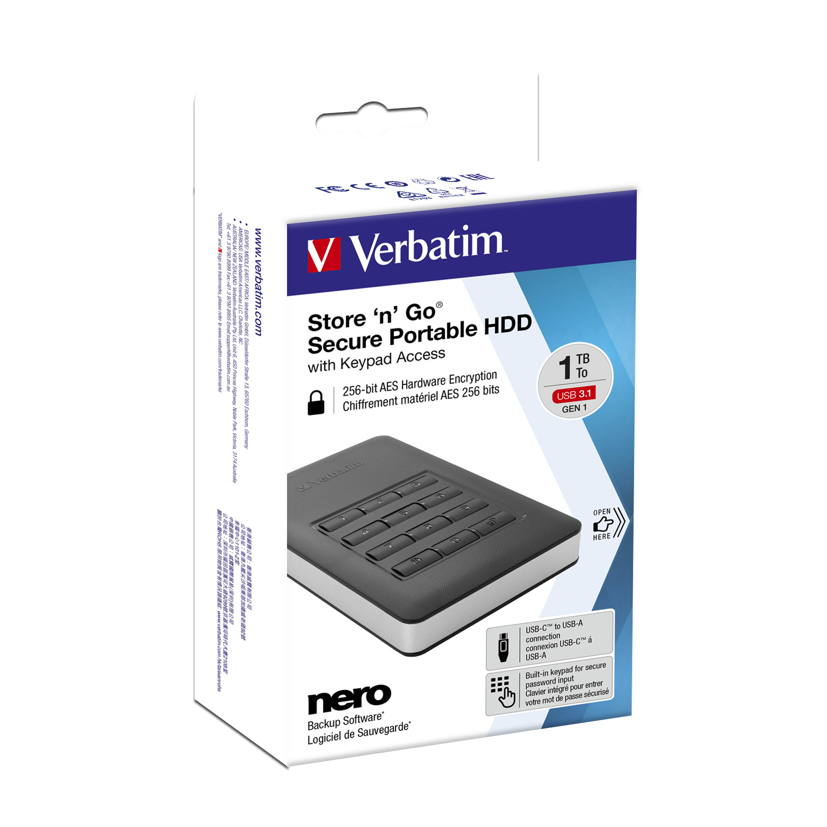 STORE NGO SECURE HDD USB 3 2TB/KEYPAD ACCESS - Afbeelding 5