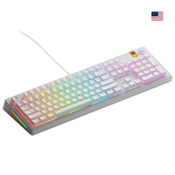 Glorious Gaming GMMK 3 HE 100% Prebuilt Wired White - US