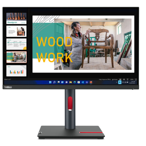 Lenovo ThinkVision P24q-30 computer monitor 60.5 cm (23.8") 2560 x 1440 pixels Quad HD LED Black