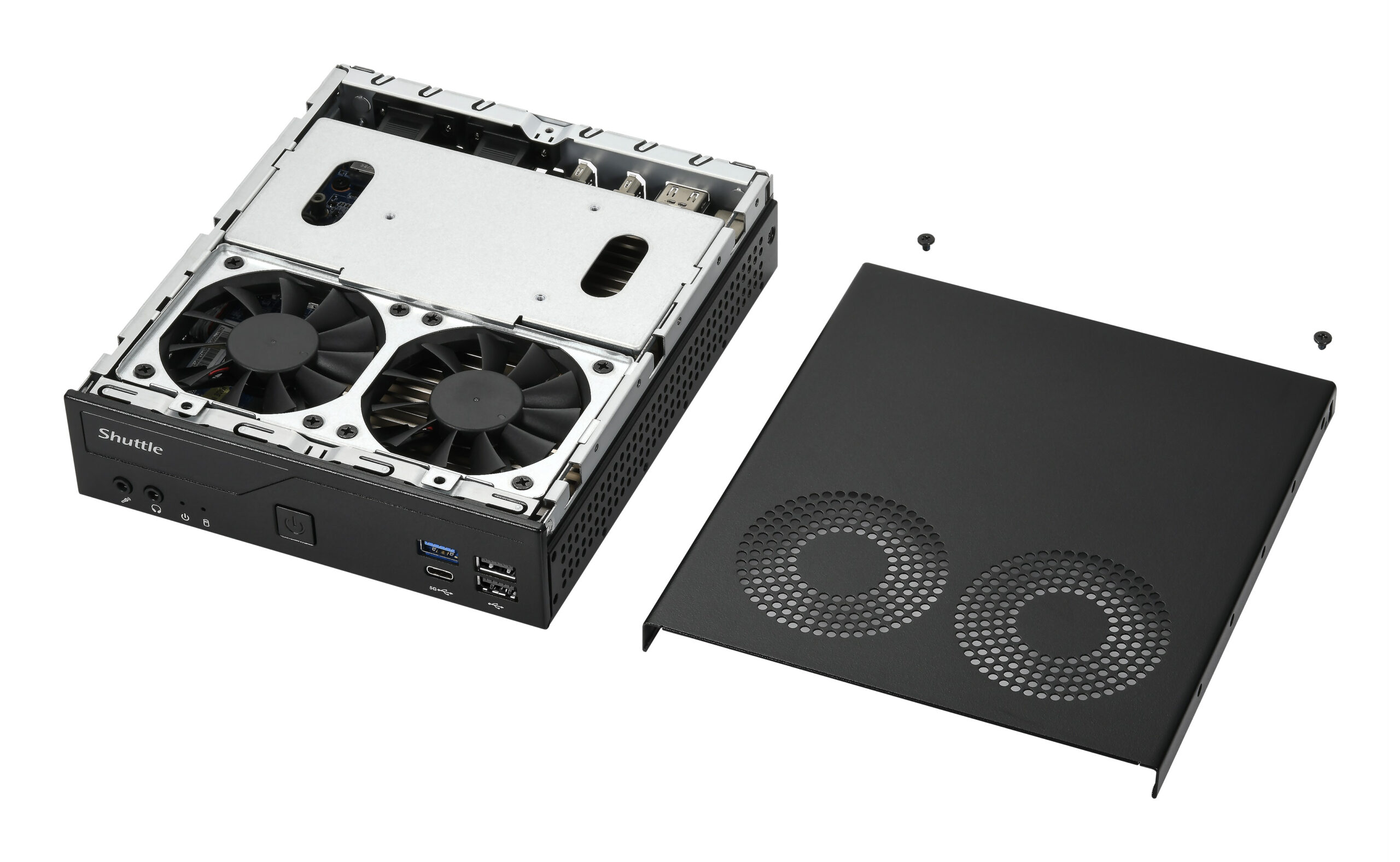 Shuttle XPС slim DH610V2 PC/workstation barebone 1.35L sized PC Black Intel H610 LGA 1700 - Afbeelding 5