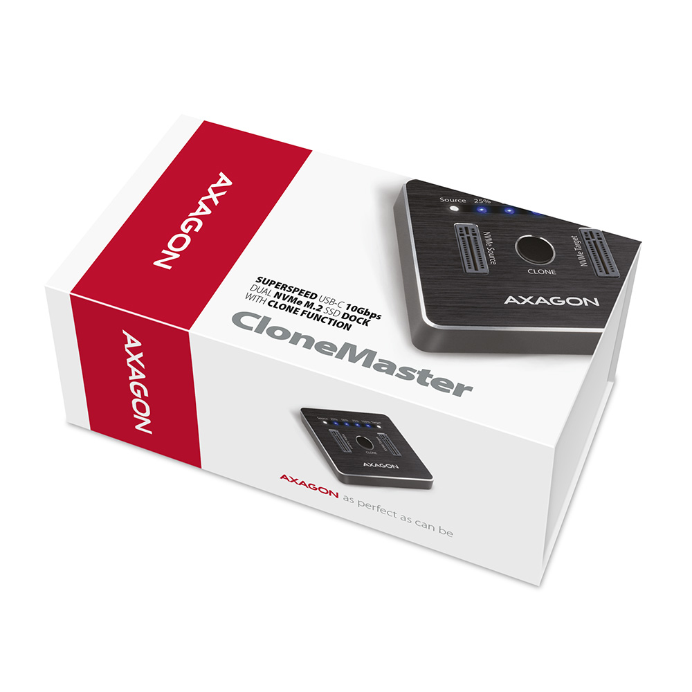 Axagon ADSA-M2C storage drive docking station USB 3.2 Gen 2 (3.1 Gen 2) Type-C - Afbeelding 8