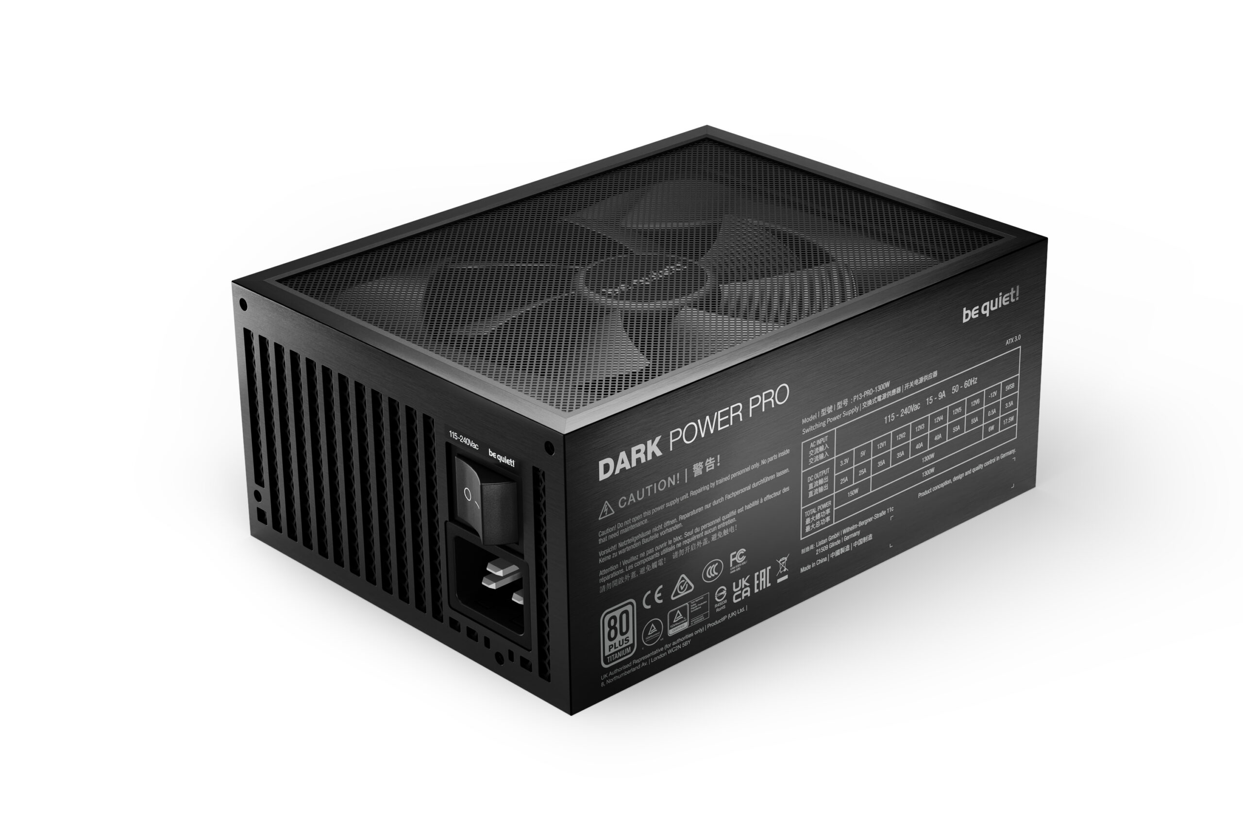 be quiet! Dark Power Pro 13 | 1300W power supply unit 20+4 pin ATX ATX Black - Afbeelding 3