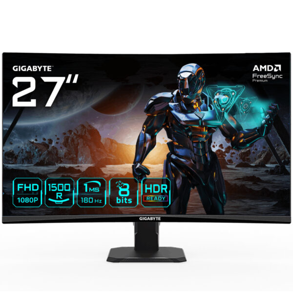 Gigabyte GS27FC computer monitor 68.6 cm (27") 1920 x 1080 pixels Full HD LCD Black