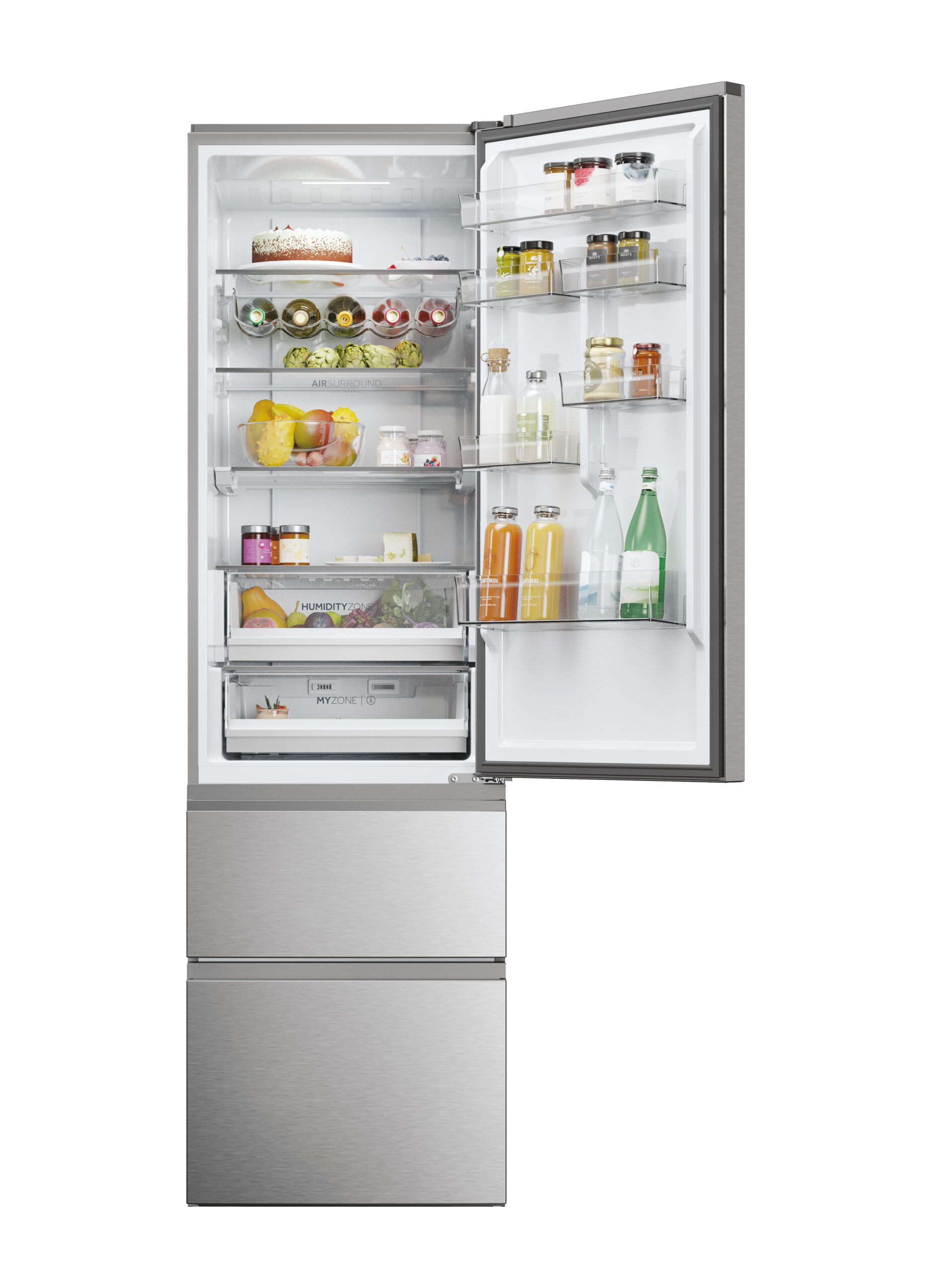 Haier 3D 60 Serie 5 HTW5620DNMG Freestanding 414 L D Silver - Afbeelding 2