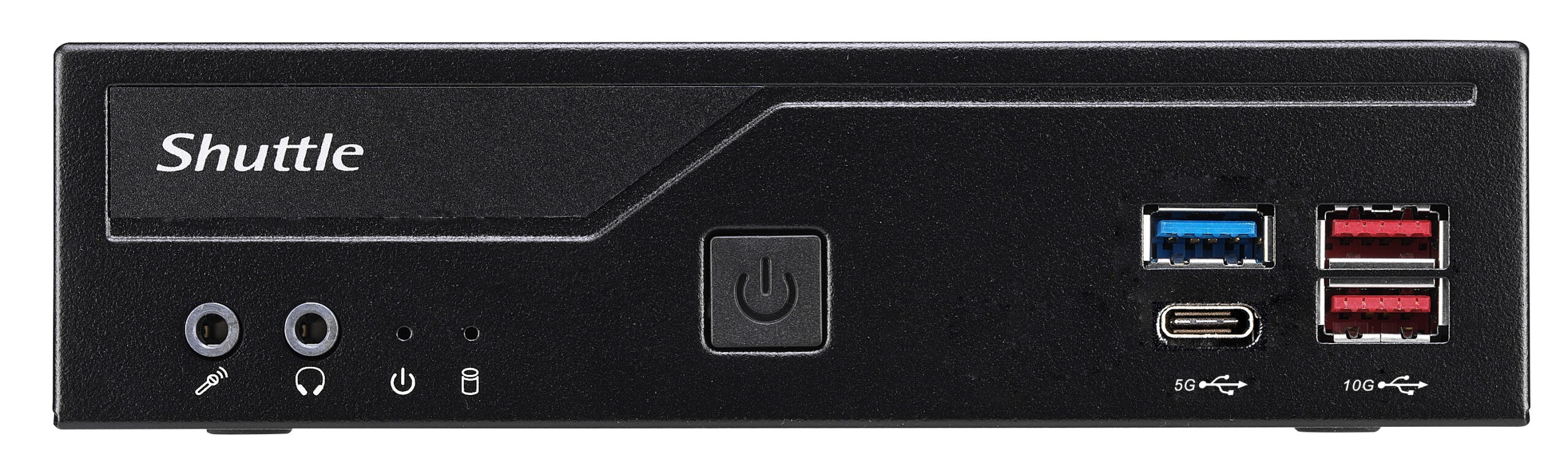 Shuttle Slim PC DH770 , S1700, 2x HDMI, 2x DP , 2x 2.5G LAN, 2x COM, 8x USB, 1x 2.5", 2x M.2, 24/7 permanent operation, incl. VESA - Afbeelding 2