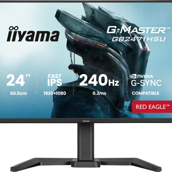 iiyama G-MASTER GB2471HSU-B1 computer monitor 60.5 cm (23.8") 1920 x 1080 pixels Full HD Black