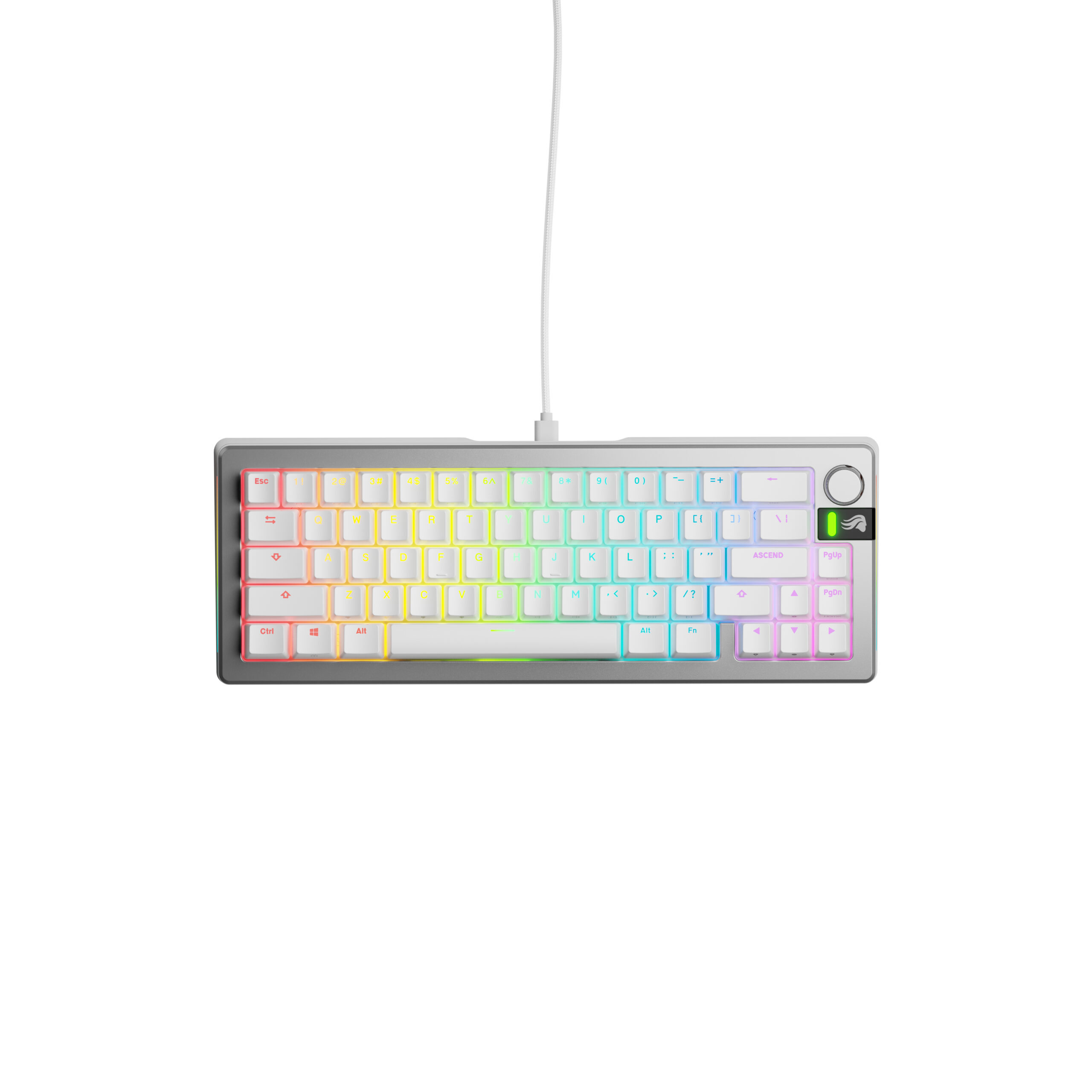 Glorious Gaming GMMK 3 PRO 65% Prebuilt Wired Silver - US - Afbeelding 2