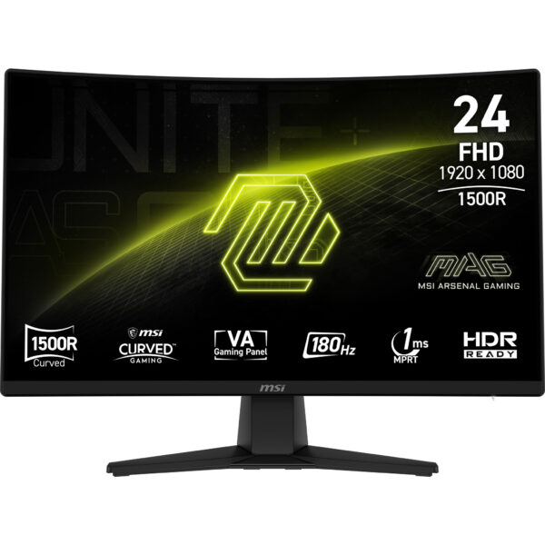 MSI MAG 242C computer monitor 59.9 cm (23.6") 1920 x 1080 pixels Full HD LCD Black