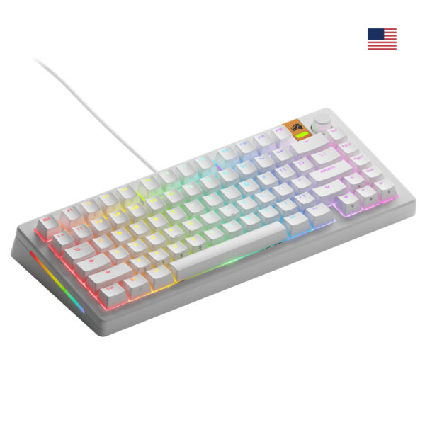 Glorious Gaming GMMK 3 HE 75% Prebuilt Wired White - US