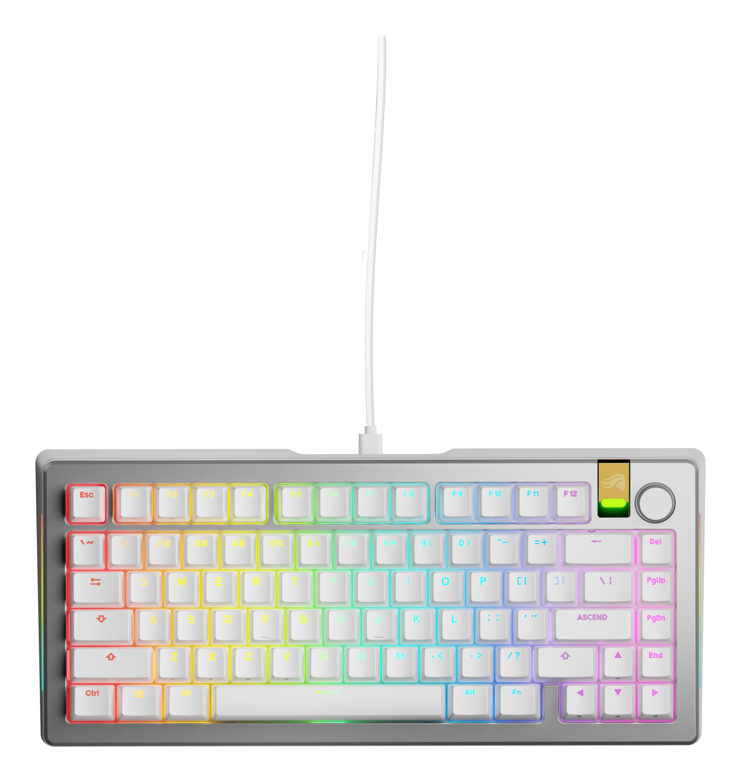 Glorious Gaming GMMK 3 PRO HE 75% Prebuilt Wired Silver - US - Afbeelding 2