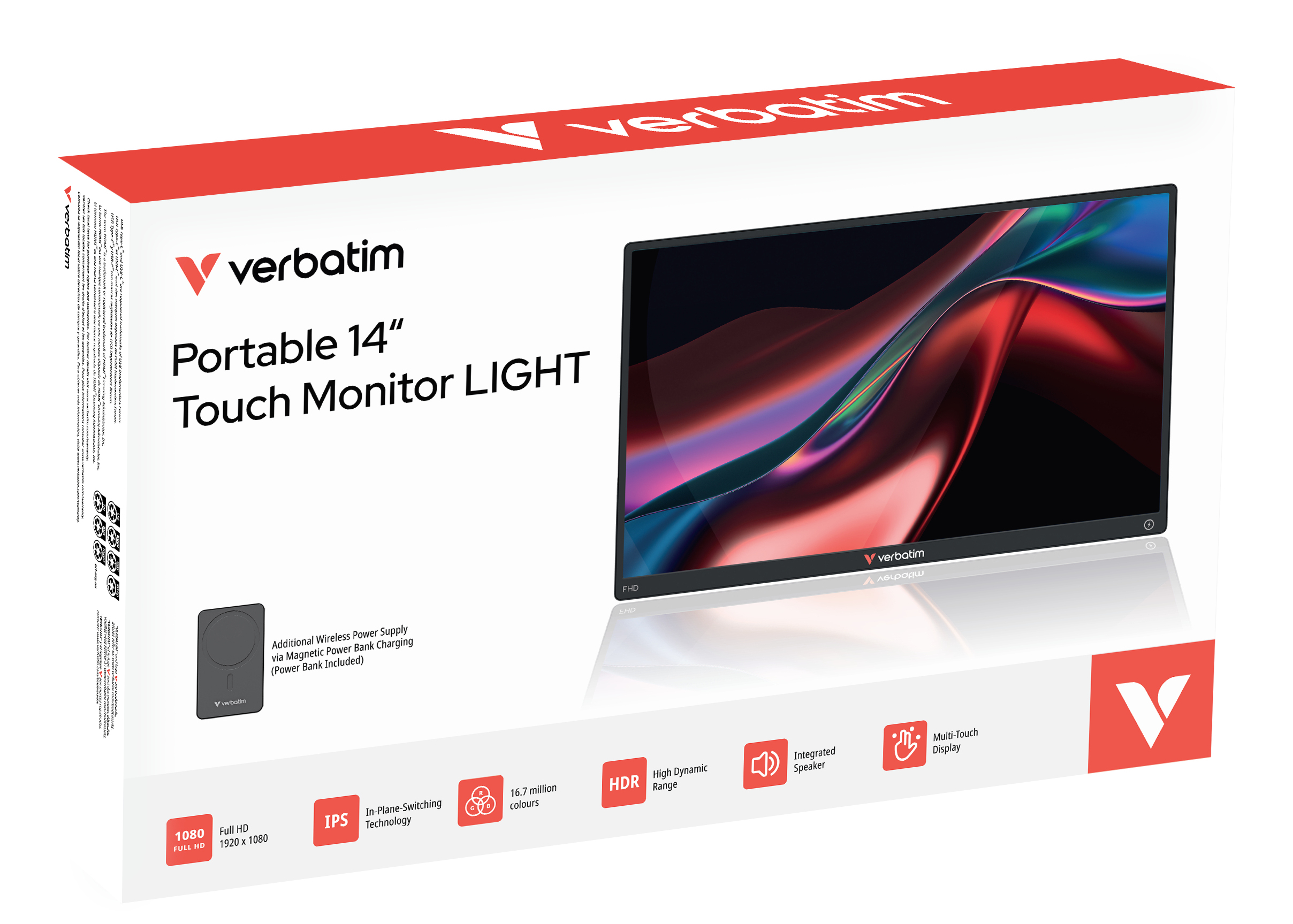 Verbatim Portable 14 FHD Touch Monitor - Afbeelding 4