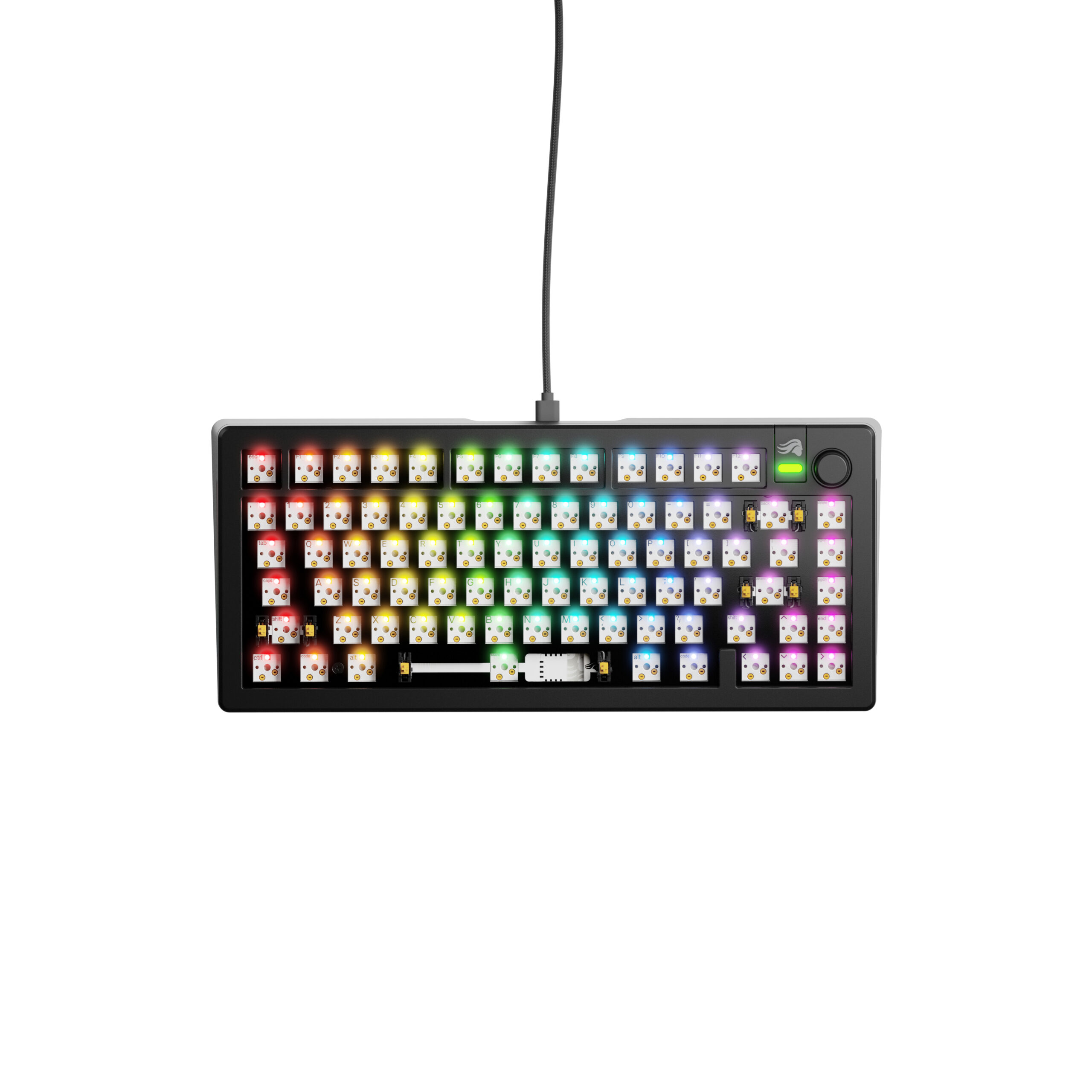 Glorious Gaming GMMK 3 75% Barebones Wired Black - US - Afbeelding 2