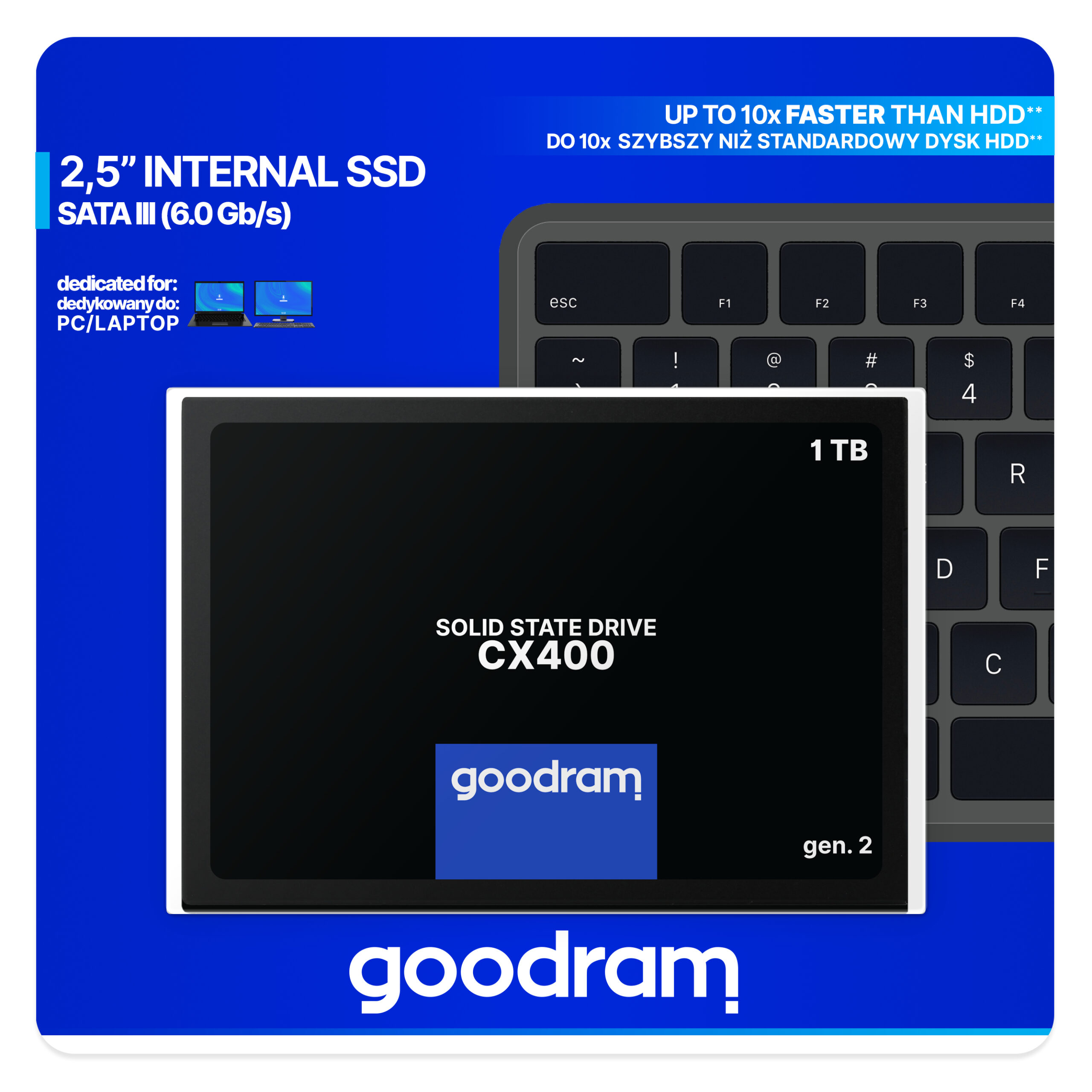 Goodram CX400 gen.2 2.5" 1024 GB Serial ATA III 3D TLC NAND - Afbeelding 7