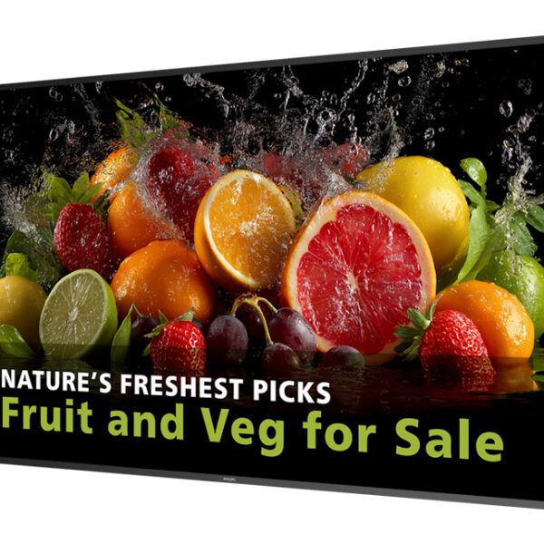 Philips 5000 series 65BDL5050D/00 Signage Display 165.1 cm (65") LCD Wi-Fi 600 cd/m² Full HD Black Built-in processor Android