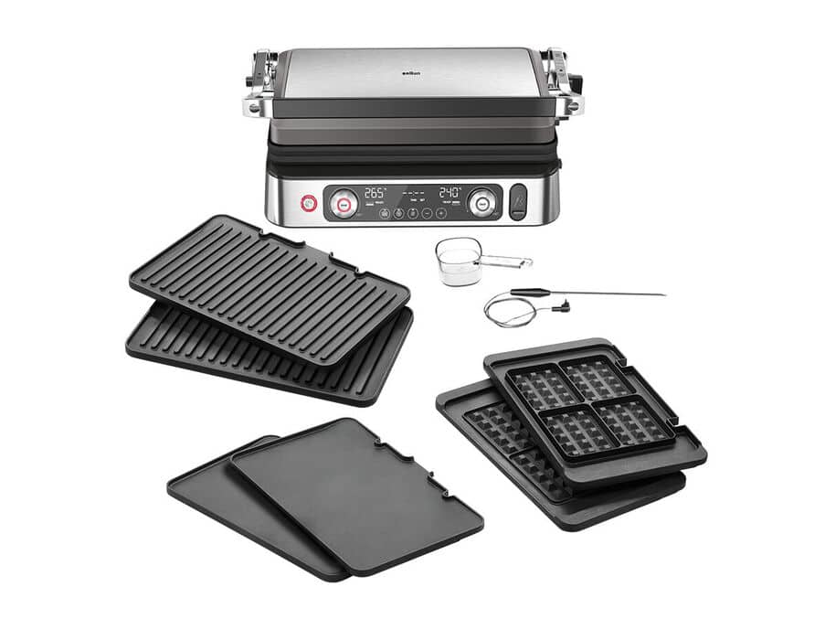 Braun MultiGrill 9 Pro CG9167 Electric Contact Grill Black, Stainless Steel