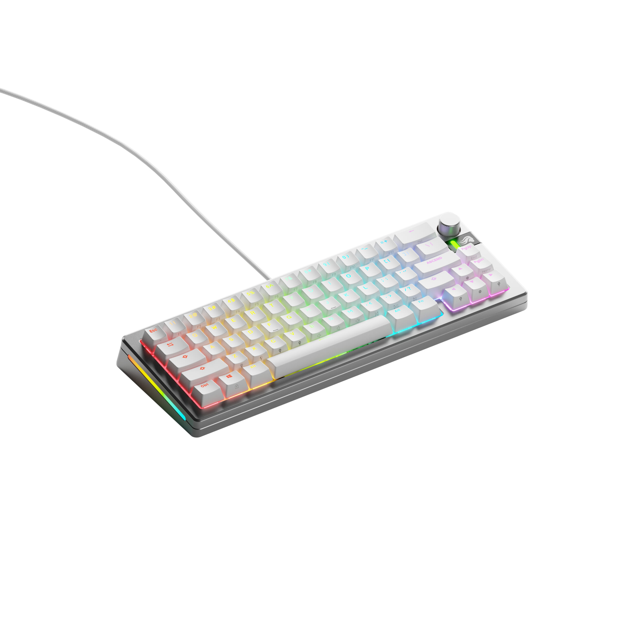 Glorious Gaming GMMK 3 PRO 65% Prebuilt Wired Silver - US