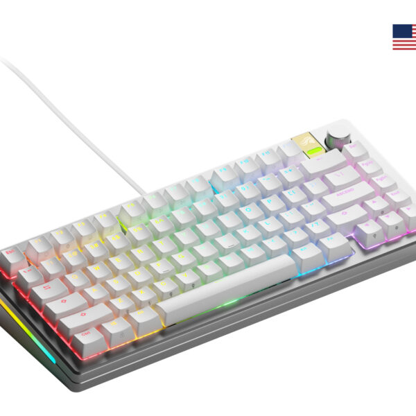 Glorious Gaming GMMK 3 PRO HE 75% Prebuilt Wired Silver - US