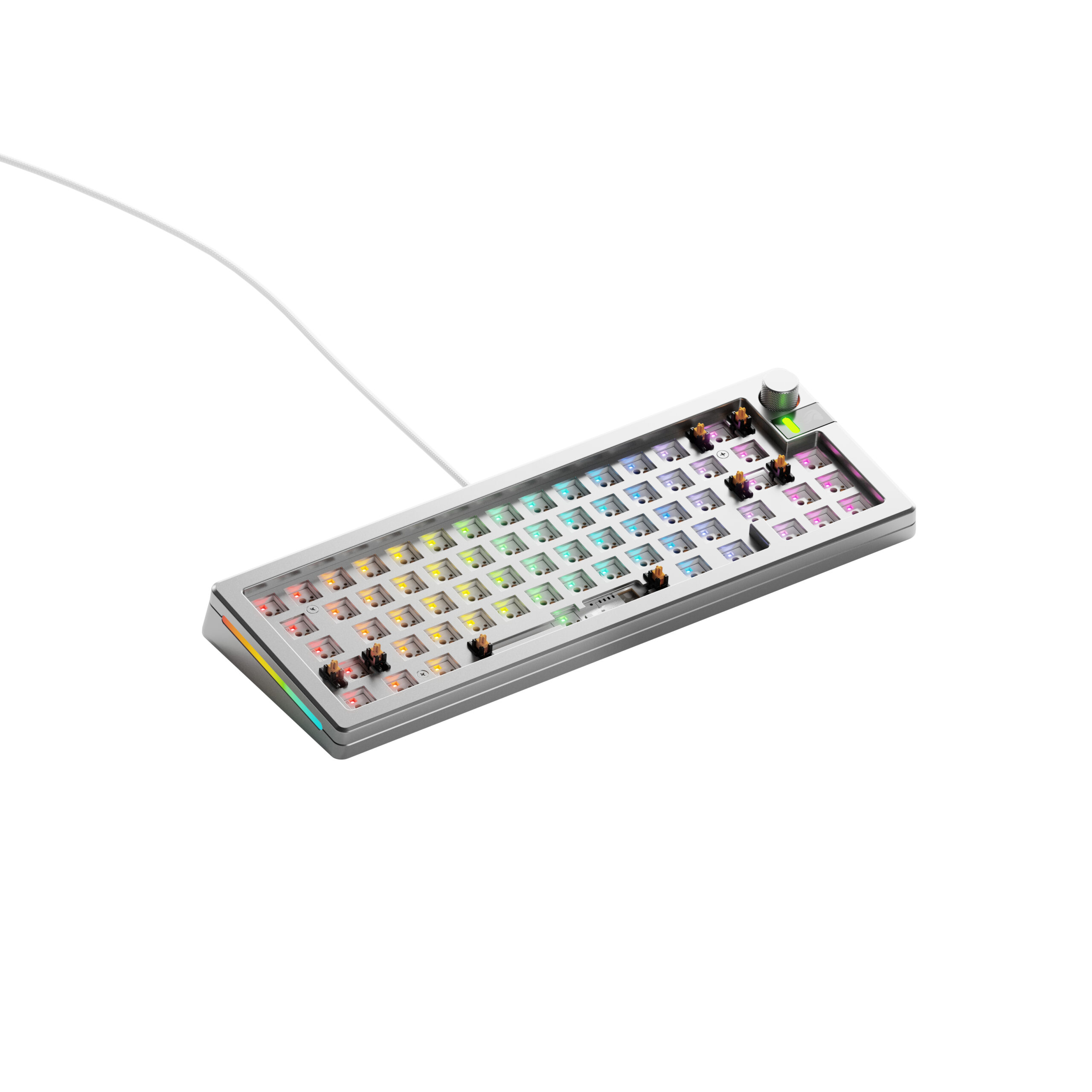 Glorious Gaming GMMK 3 PRO 65% Barebones Wired Silver - US