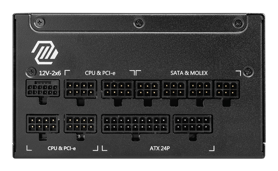 MSI MAG A1250GL PCIE5 power supply unit 1250 W 24-pin ATX ATX Black - Afbeelding 2