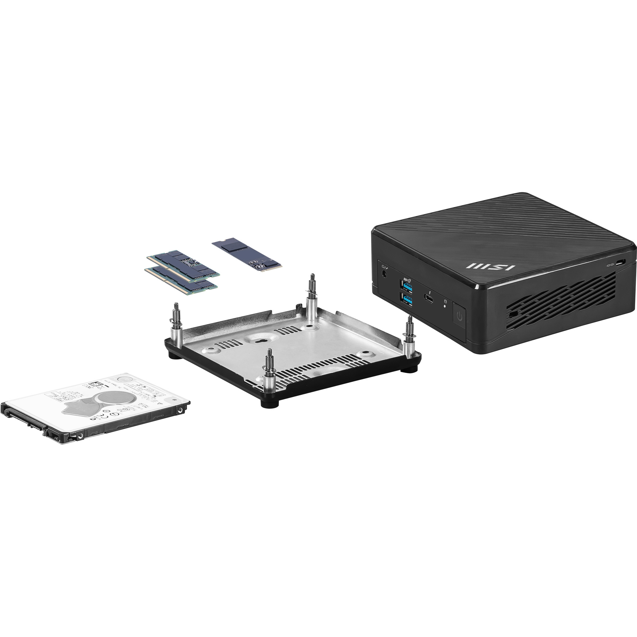 MSI Cubi 5 1M-437BEU 0.6L sized PC Black 150U Intel SoC - Afbeelding 11