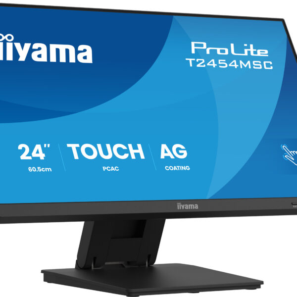 iiyama ProLite T2454MSC-B3AG computer monitor 60.5 cm (23.8") 1920 x 1080 pixels Full HD LED Touchscreen Multi-user Black