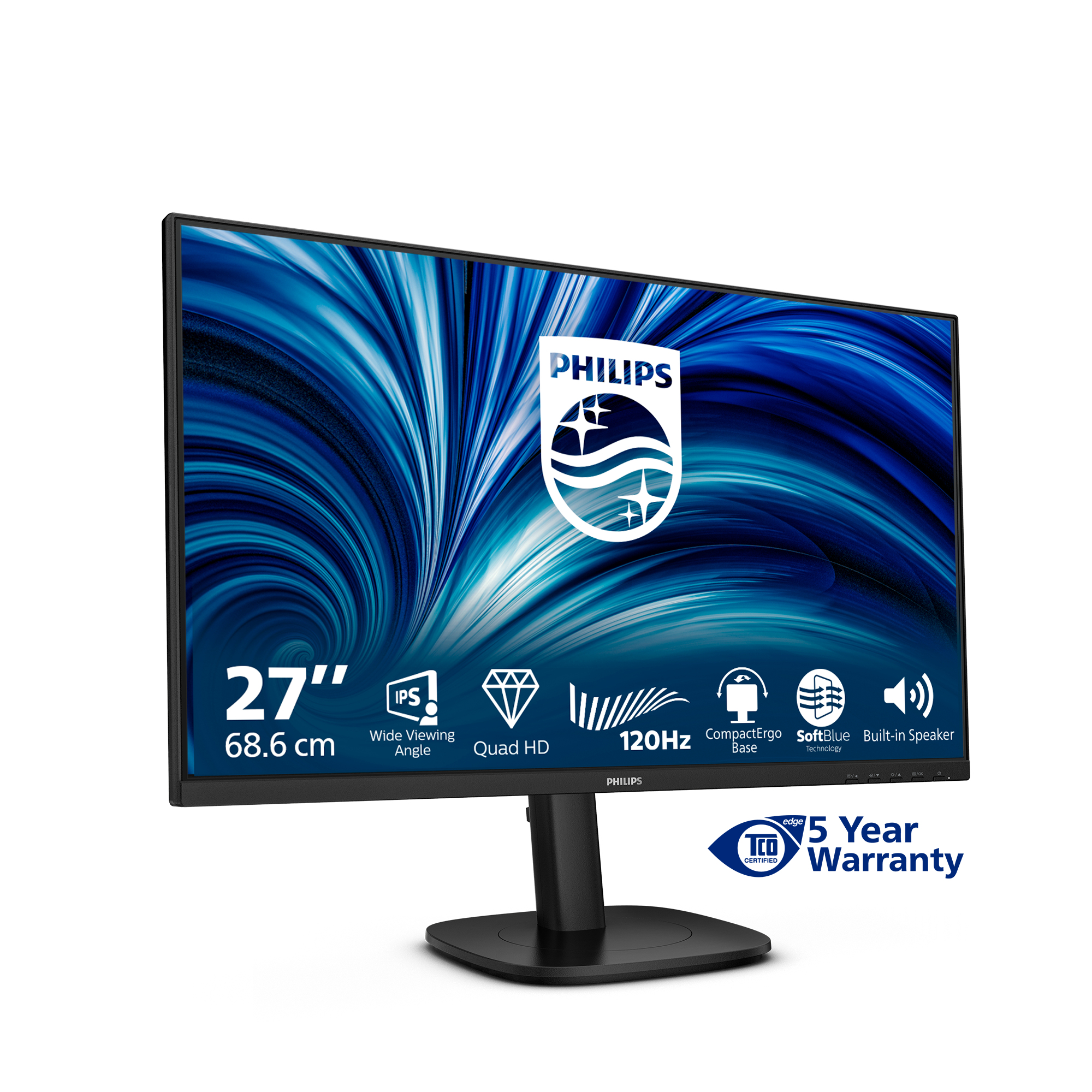 Philips 27B2N3500J/00 computer monitor 68.6 cm (27") 2560 x 1440 pixels 2K LCD Black - Afbeelding 4
