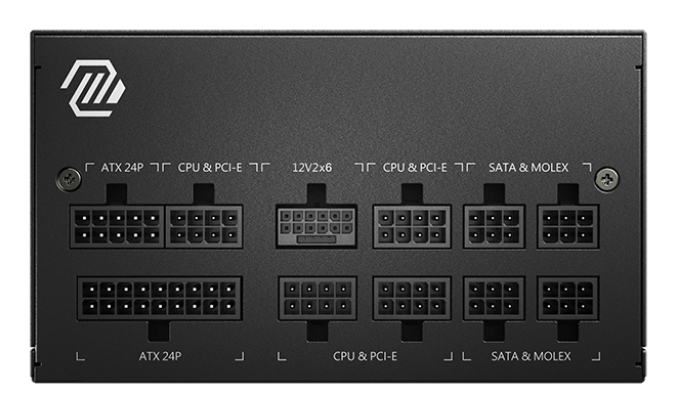 MSI MAG A750GL 750W PCIE5 II 80+ Gold Power Supply (306-7ZP8D11-CE0) - Afbeelding 3
