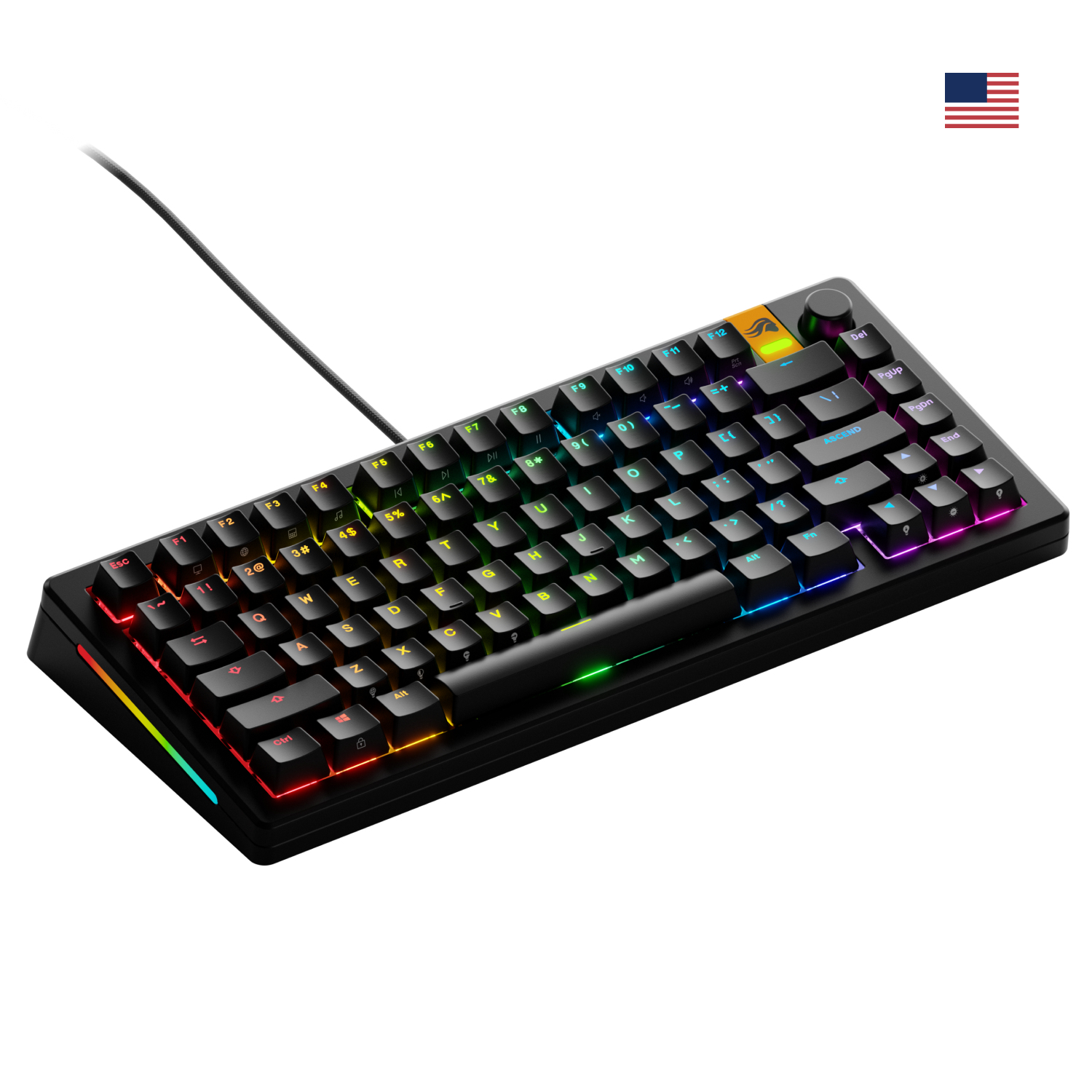 Glorious Gaming GMMK 3 HE 75% Prebuilt Wired Black - US