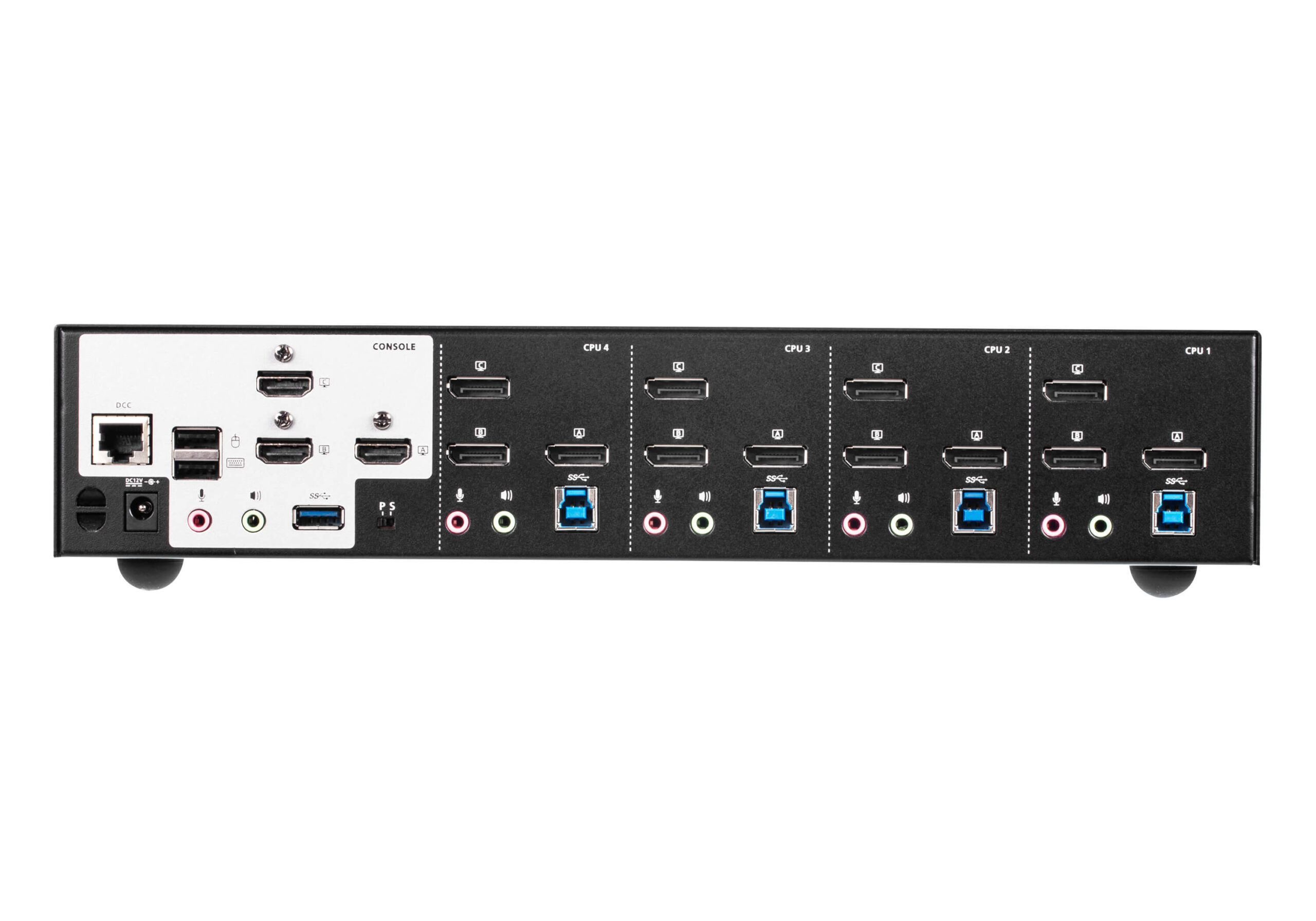 ATEN 4P USB3.0 4K DP TRIPLE VIEW KVMP SW - Afbeelding 2