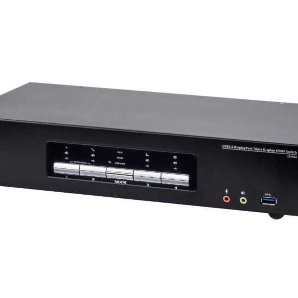 ATEN 4P USB3.0 4K DP TRIPLE VIEW KVMP SW