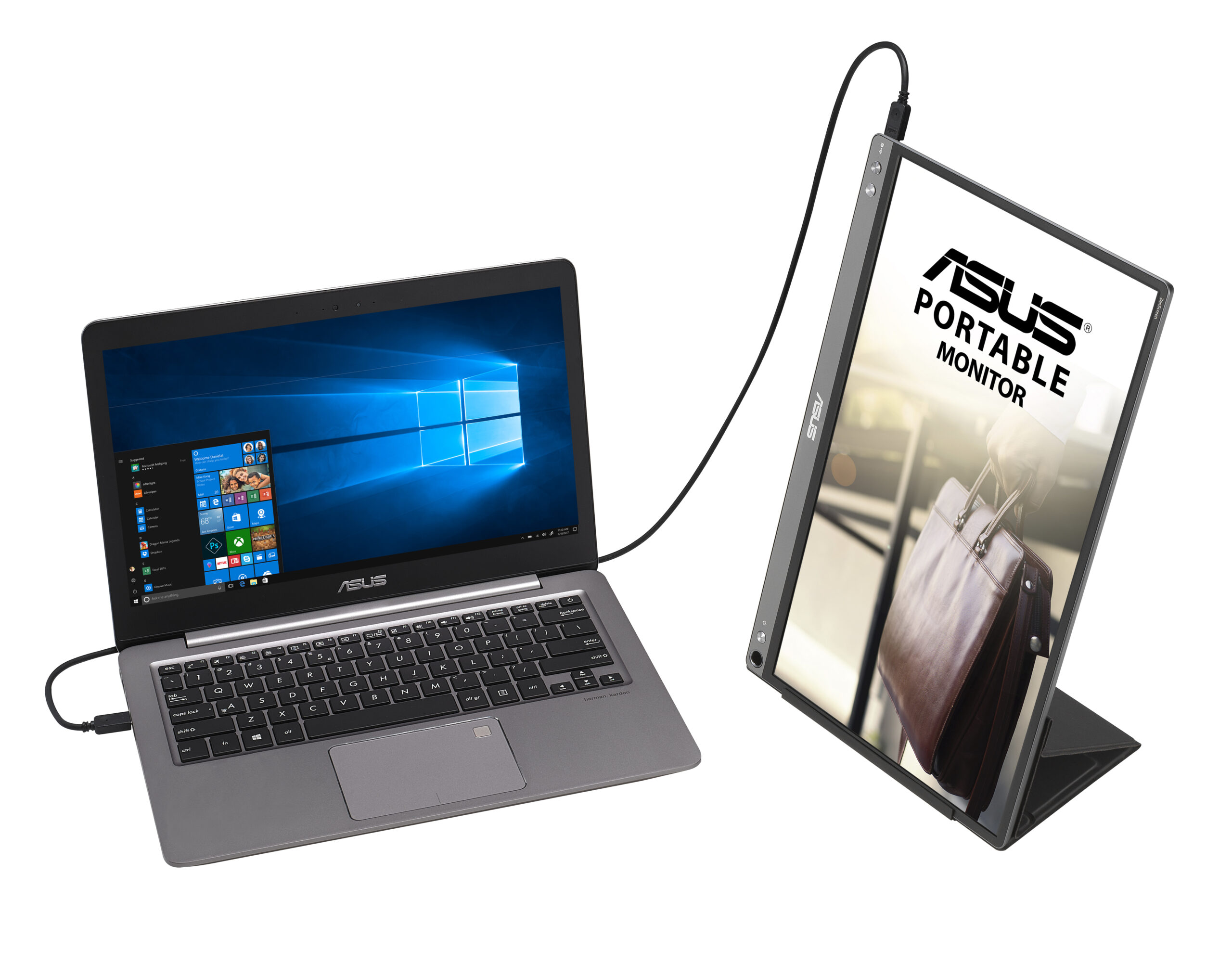 ASUS ZenScreen MB16ACE LED display 39.6 cm (15.6") 1920 x 1080 pixels Full HD Grey - Afbeelding 7