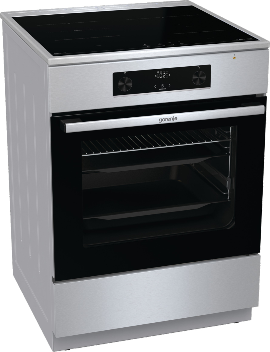 Gorenje GEIT6C60XPG cooker Freestanding cooker Zone induction hob A - Afbeelding 2