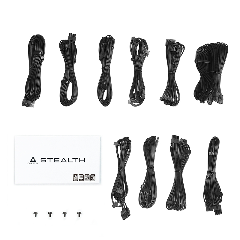 Chieftec Stealth 1000W Vega M Series SPX-1000-FC 80+ Platin power supply unit 24-pin ATX ATX Black - Afbeelding 7
