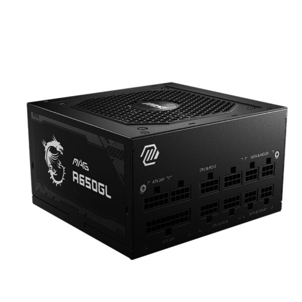 MSI MAG A650GL 650 W 120 mm 80 PLUS Gold power supply