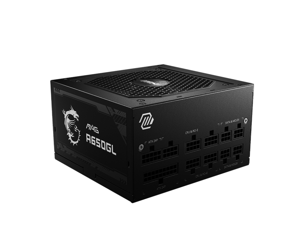 MSI MAG A650GL 650 W 120 mm 80 PLUS Gold power supply