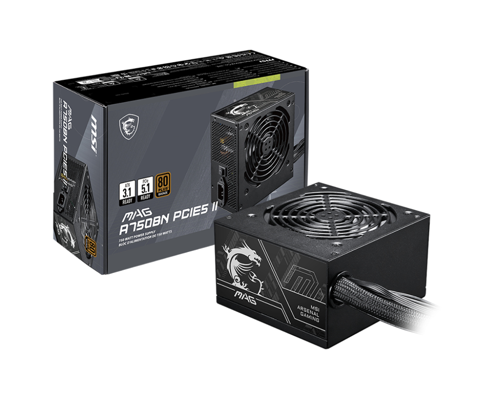 MSI MAG A750BN PCIE5 II power supply - Afbeelding 5