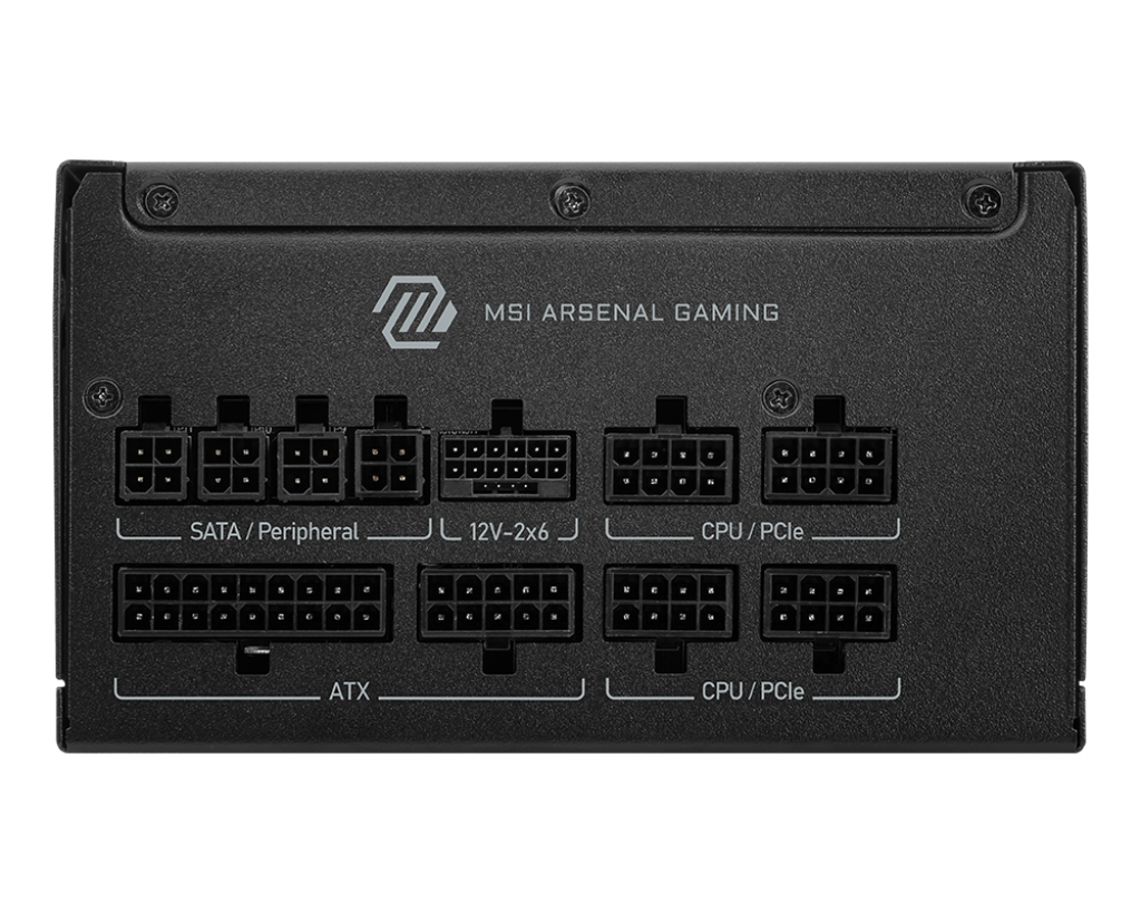 MSI MAG A1000GLS PCIE5 power supply unit 1000 W 24-pin ATX ATX Black - Afbeelding 2