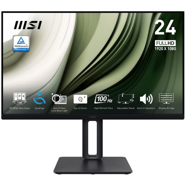 MSI Pro MP245PG 24 inch IPS FHD HDMI/DP Pivot - Flat Screen - 61 cm