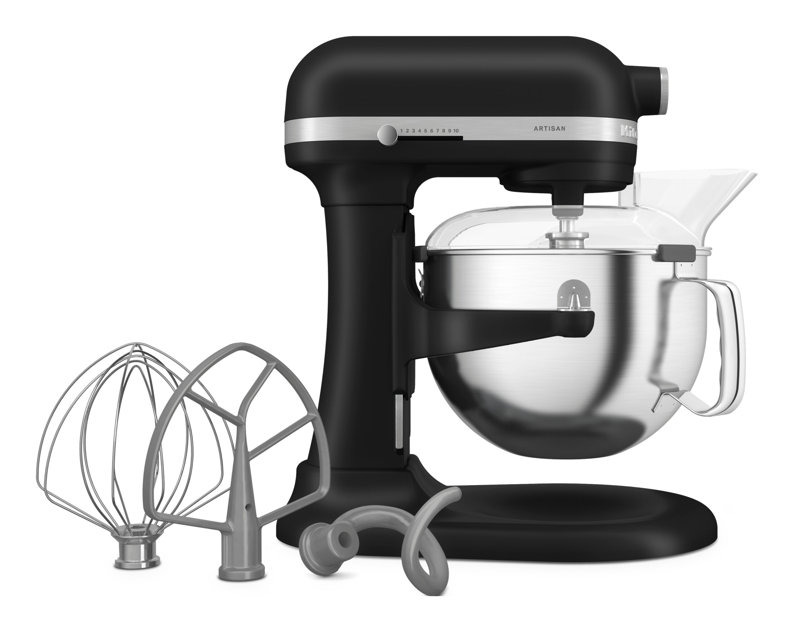 KitchenAid 5KSM60SPXEBM Stand mixer 375 W Black - Afbeelding 2