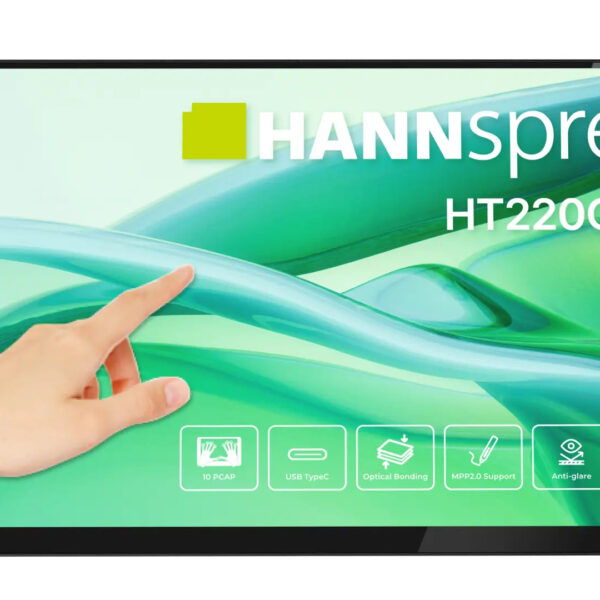 Hannspree HT220CUA computer monitor 54.5 cm (21.4") 1920 x 1080 pixels Full HD LED Touchscreen Black