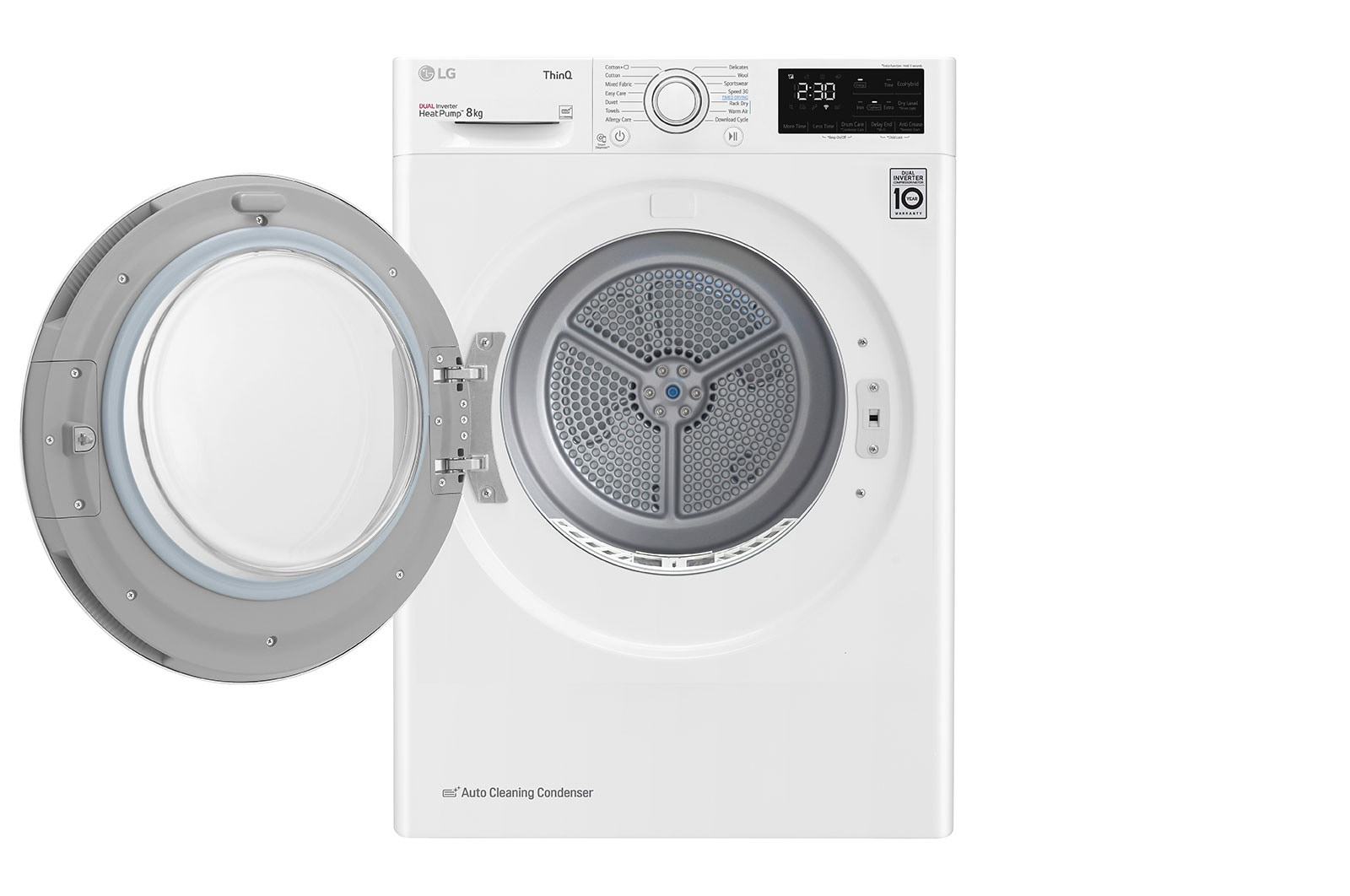 LG RH80V3AV6N tumble dryer Freestanding Front-load 8 kg White - Afbeelding 2