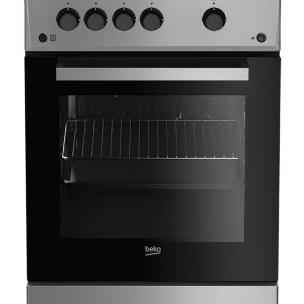 Beko FSG52020FX cooker Freestanding cooker Gas Inox
