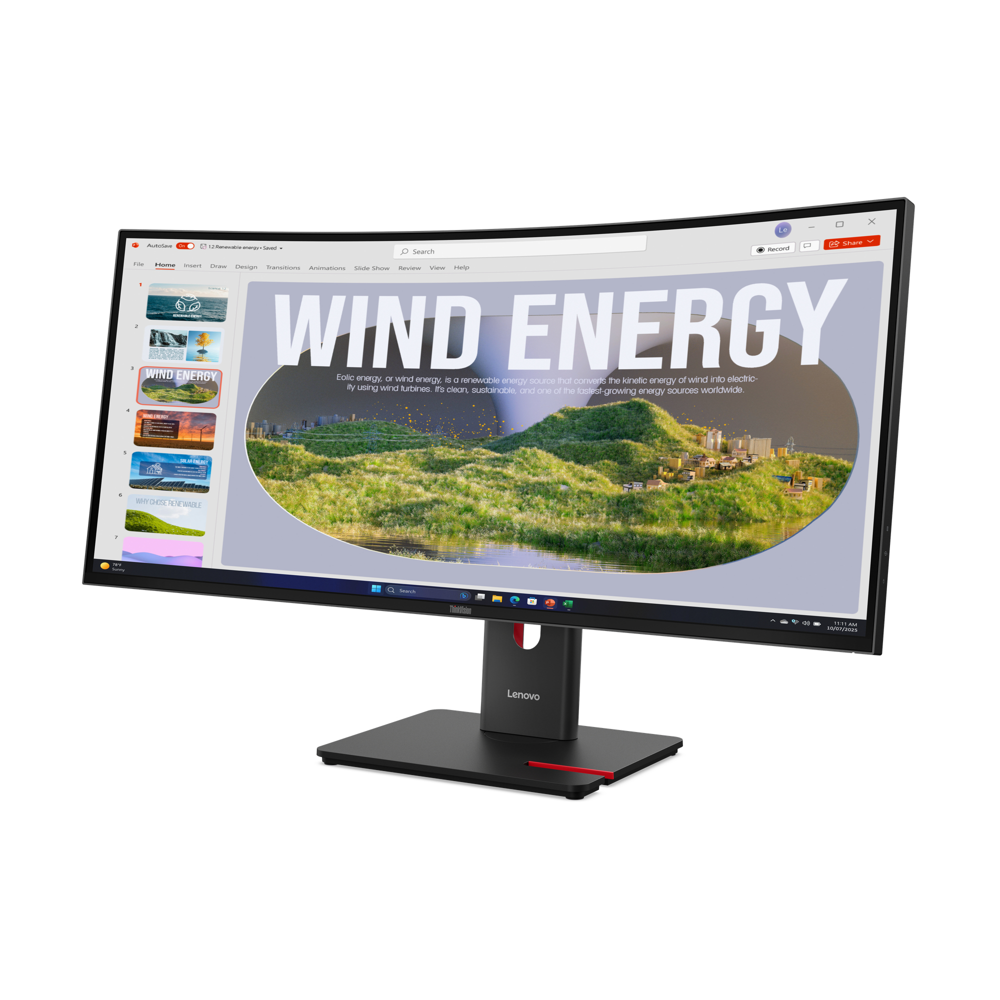 Monitor Lenovo T34WD-40 - Afbeelding 2