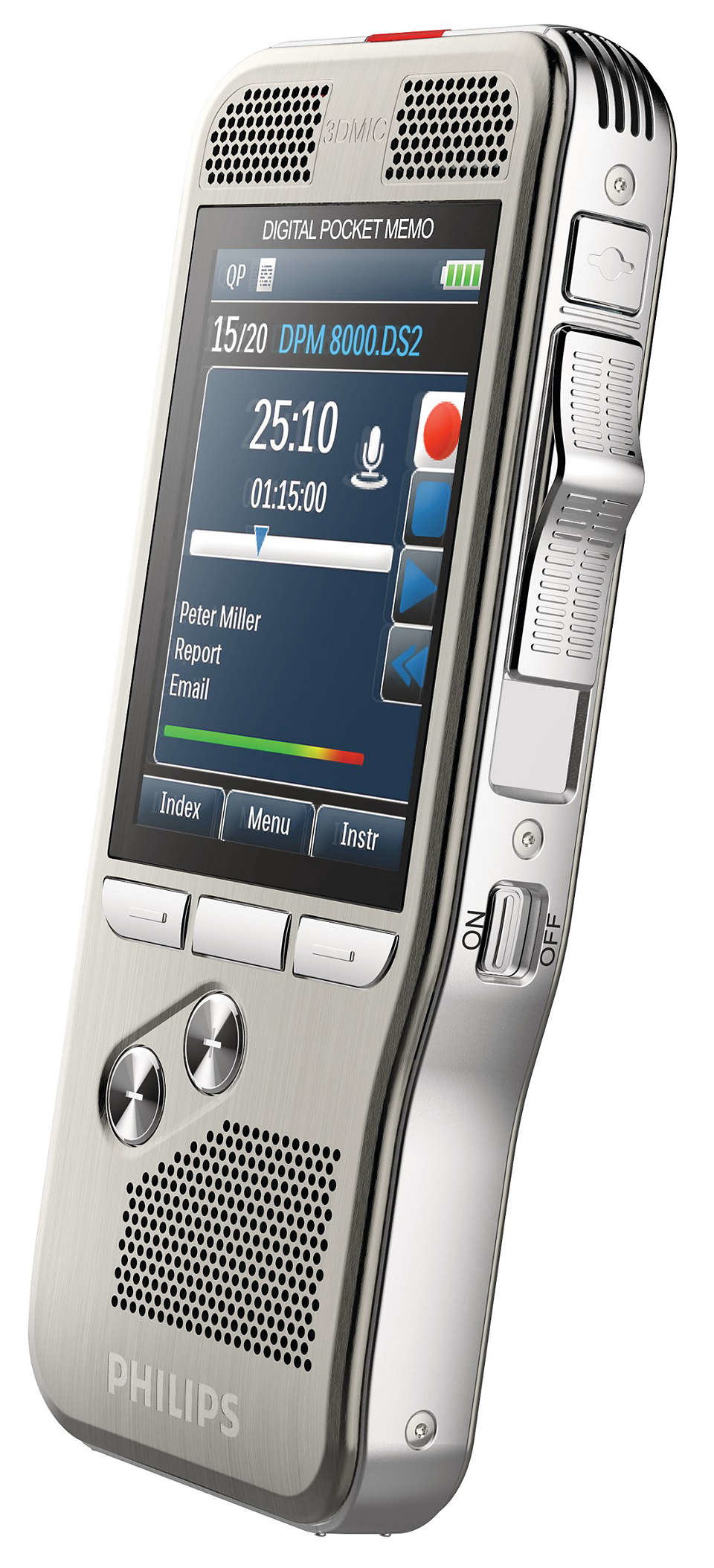 Philips DPM 8300 dictaphone Internal memory Silver - Afbeelding 4
