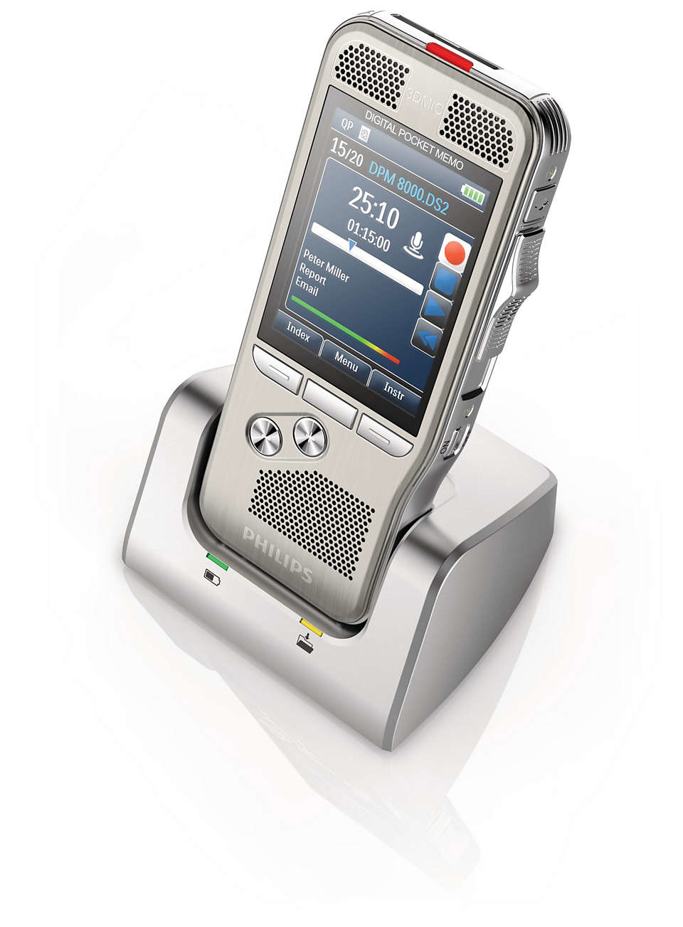 Philips DPM 8300 dictaphone Internal memory Silver - Afbeelding 6