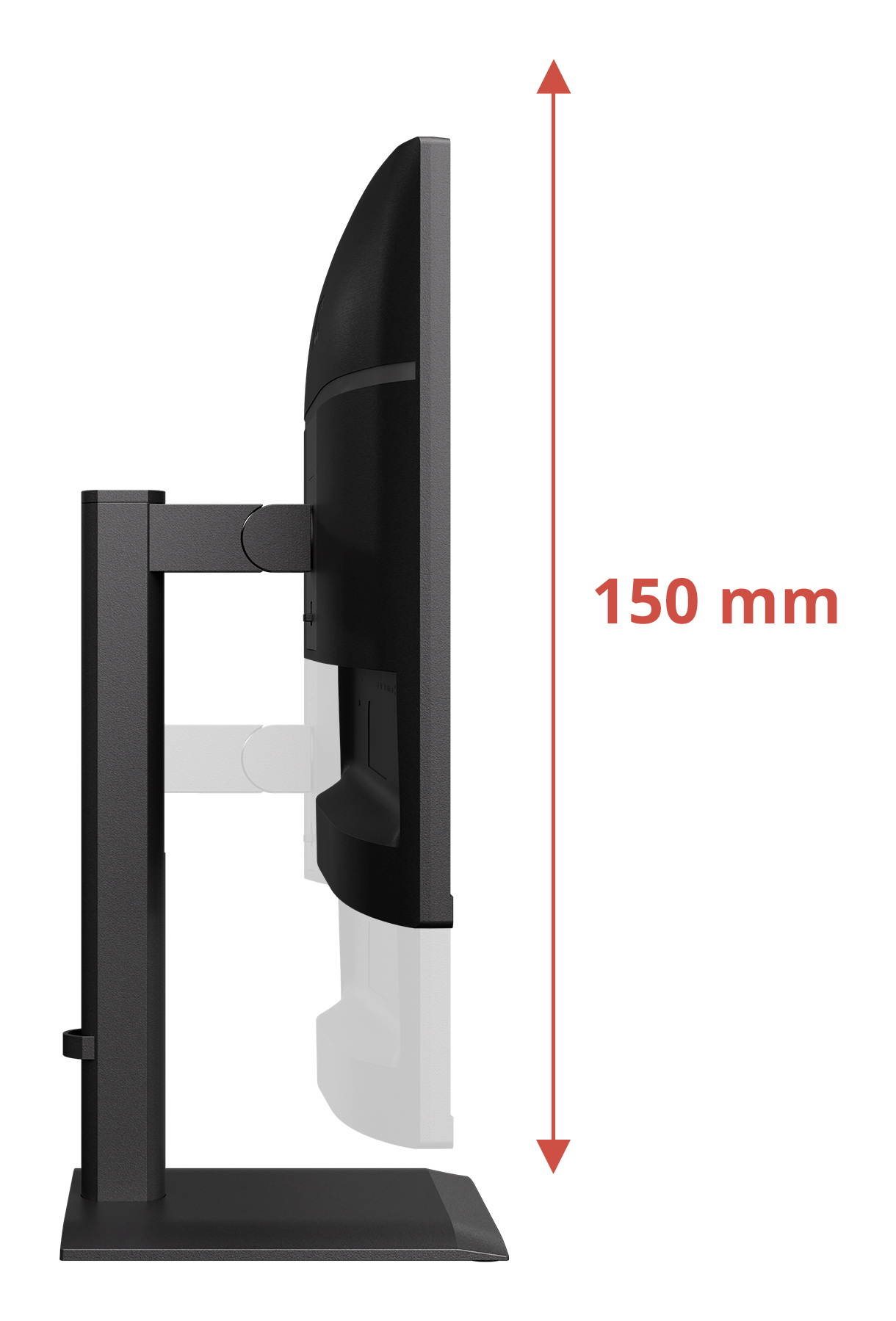 AOC E4 X24E4U computer monitor 61 cm (24") 1920 x 1200 pixels Full HD LED Black - Afbeelding 4
