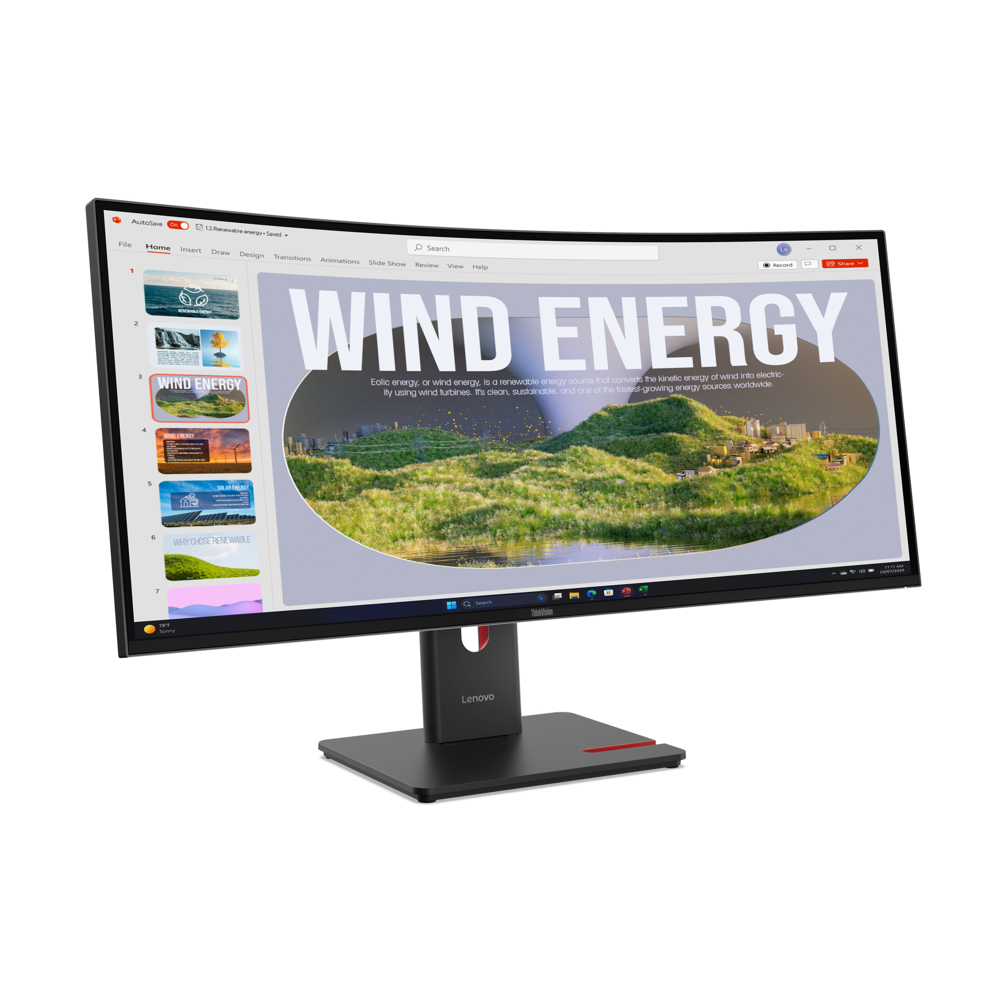 Monitor Lenovo T34WD-40 - Afbeelding 4